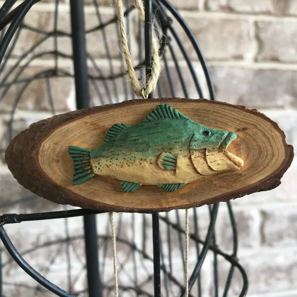 Fish Ornament Frog Sinker Lures Retro Christmas